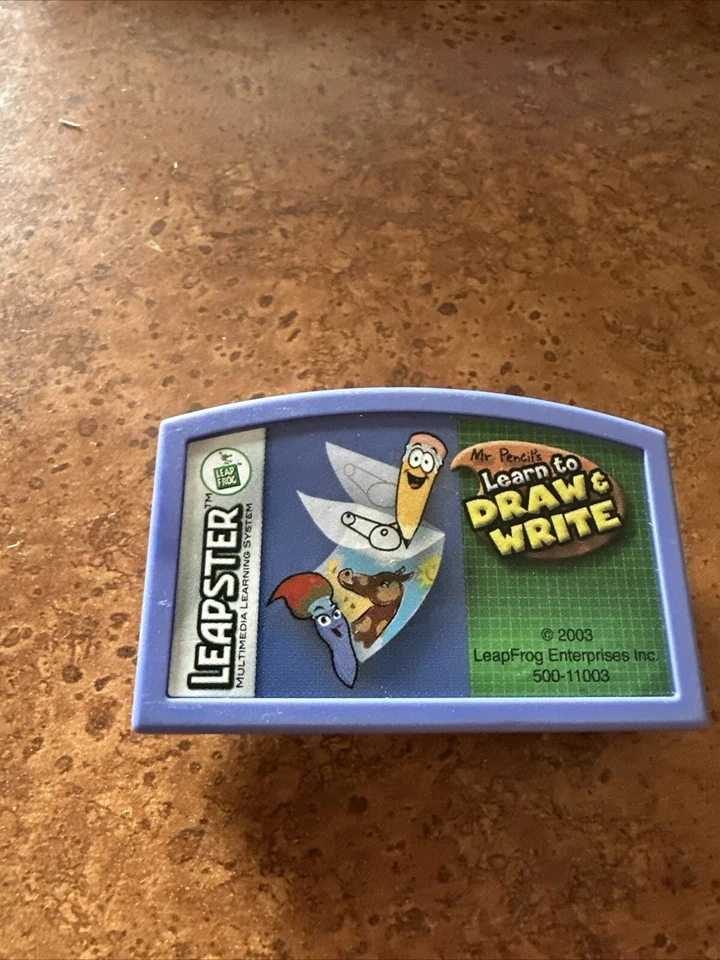 LeapFrog Leapster Mr Pencil LEARN TO DRAW AND WRITE Learning Game Cartridge ONLY - Image 1 of 1