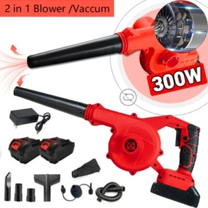 48V Cordless Leaf Blower Electric Mini Air Lightweight Handheld With 2x Battery - Picture 1 of 19