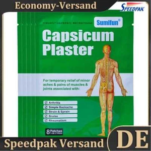 Capsicum Plaster Muscle Fatigue Backache Pain Patch Body Massage (1 Pack) Hot - Bild 1 von 12