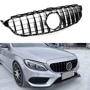 Front Grill Grille For Mercedes Benz C Class GT R W205 C250 C350 C43 14-18 2016