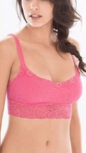 Soma Bralette S Allover Lace Scoopneck Bra French Rose Pink - Picture 1 of 5