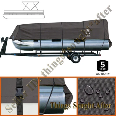 Trailerable Pontoon Boat Storage Cover 21 22 23 24' ft up to 102" Beam StormPro - Image 1 of 4
