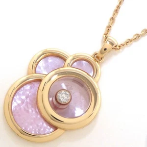 Collar Chopard Happy Dreams 799888-5006 Redondo Rosa Shell Diamante Oro Rosa 750 - Imagen 1 de 10