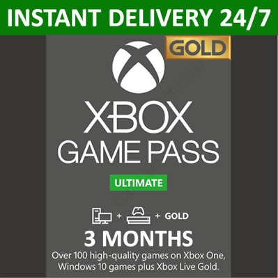 EU/UK Xbox Game Pass Ultimate 3  Months & Xbox Live Gold Membership READ!!! • 16.99£