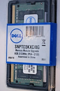 TWO New SEALED DELL Laptop Memory 8GB RAM - Latitude E5570 - 2133 MHz SNPTD3KXC - Picture 1 of 2