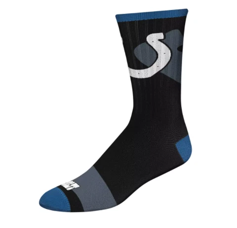 Indianapolis Colts Football Tone Black Deuce Crew Socks Cover