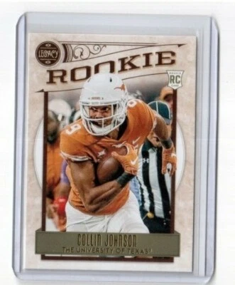 2020 Panini Legacy Football Rookie Card # 176 Collin Johnson University Of Texas - Image 1 of 2