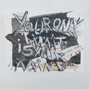 Text Based Word Art College Original Art by New York Street Art OTIS BRUHSERKO - Picture 1 of 3