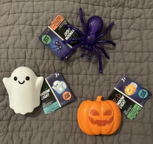 New Blinking Window Halloween Window Light Pumpkin Ghost Spider Target Bullseye - Picture 1 of 2