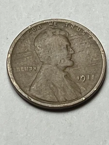 1911 P Lincoln Wheat Penny - Complete Your Album Average Condition Lot V702 - Picture 1 of 12