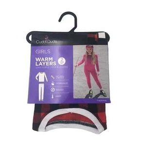 Brand New Cuddl Duds Girls 2-Piece Thermal Baselayer Set Red Black Size XSM 4/5 - Picture 1 of 2