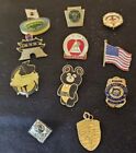 Vintage Hat Lapel pin lot Of 11 Pins Olympic Seoul Baptist Moose Baby Grand Cubs