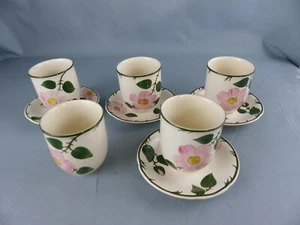 VILLEROY & BOCH WILD-ROSE lot de 5 verres tasses sans anse ?? RARE - Imagen 1 de 6