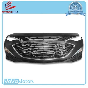 For 2019 2020 2021 Chevy Malibu Front Bumper Assembly with Grilles Fog Lights - Picture 1 of 4