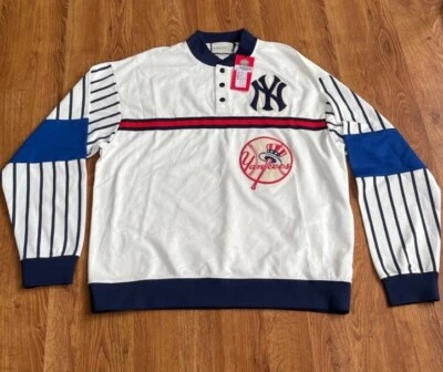 Gucci Sweater New York Yankees Pullover Mens Sweatshirt Jersey Size XL NWT - Image 1 of 4