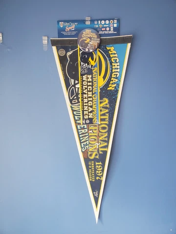 Wincraft Sports 1997 Michigan Wolverines National Champions pennant Undefeated Cover