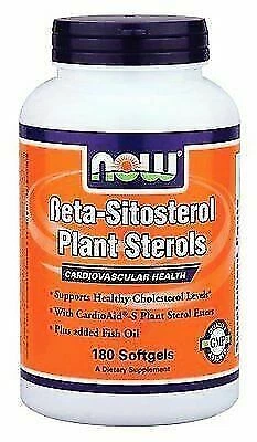 NOW Foods Beta-Sitosterol Plant Sterols - 180 Softgels