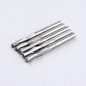 10x 1/8" Two Flute Carbide Flat Nose Engraving CNC Router Bits Tool Cutting 17mm - Picture 1 of 1
