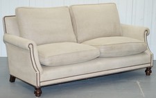 Preço recomendado para varejo £ 9000 George Smith Arran Três Lugares Almofadas preenchido penas Sofá Estampado