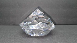 Crystal diamond paperweight Large Heavy 2 pounds 14 Oz - Picture 1 of 22