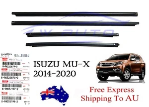 Genuine Window Glass Seals 4 Door Weather Strip Fit Isuzu Mu-x Mux 2014 - 2020 - Picture 1 of 5