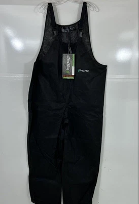 Calça masculina Frogg Toggs Toadz impermeável XL preta alças de ombro nova com etiquetas - Imagem 1 de 4