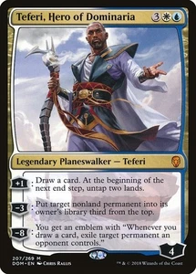 MTG Teferi Hero of Dominaria FOIL English Dominaria Card Magic The Gathering - Picture 1 of 1