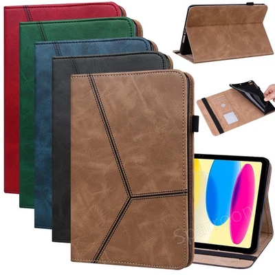 For iPad A16 11th/10th/9th/8th/7th/6th Gen Pro Air Leather Flip Case Stand Cover - Image 1 of 4