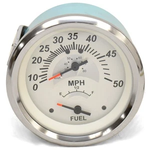 Teleflex Boat Multi-function Gauge 69214F | 3 1/4 Inch Silver White - Foto 1 di 2