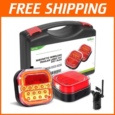 Wireless Magnetic LED Tow Lights Kit - Waterproof & Versatile Mounting Options - Image 1 of 4