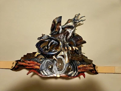 Leather Dragon Costume Headress - Image 1 of 4