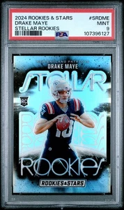 2024 PANINI ROOKIES & STARS STELLAR ROOKIES SRDME DRAKE MAYE Silver Prizm PSA 9 - Picture 1 of 2