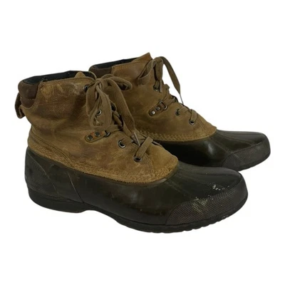 Botas impermeables Sorel Ankeny Elk Stout de pato para hombre 11 marrón - desgaste pesado/rasguños Foto 1 de 4