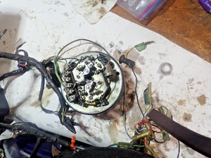 1972 Yamaha CS3 200 Stator/Generator/Alternator/Points Plate - Bild 1 von 9