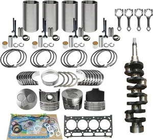 V2203 Engine Crankshaft/Rods/Overhaul Rebuild Kit For Kubota Bobcat 753 763 773 - Picture 1 of 15