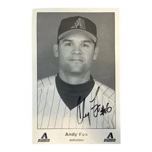 ARIZONA DIAMONDBACKS ANDY FOX SIGNED AUTOGRAPH 8.5x5.5 PHOTO PICTURE - Picture 1 of 2