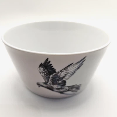 IKEA Gloedande 5.5" Cuenco de Porcelana Acampanado Diseño Pájaro y Niña RARO #23102 Polonia Foto 1 de 4