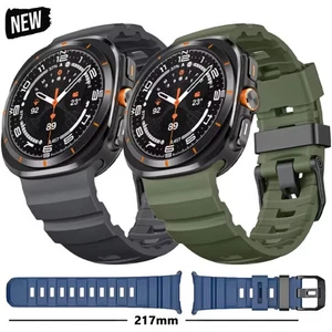 Soft Silicone Loop Bracelet Sport Band Strap For Samsung Galaxy Watch Ultra 47mm - Picture 1 of 54