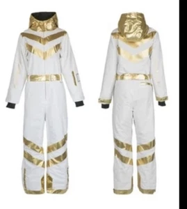 Traje de esquí grande Michelob ULTRA oro puro para mujer - Imagen 1 de 8