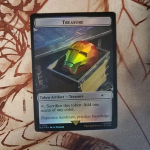 Treasure Token T 1736 Rainbow Foil Magic The Gathering Secret Lair casi nuevo - Imagen 1 de 2