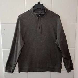 John Bartlett Performance Men’s 1/4 Zip Gray Pullover Size L Large Long Sleeve - Picture 1 of 9