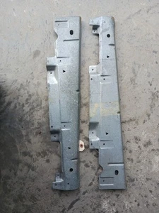 68-70 DODGE CHARGER PAIR INTERIOR GALV METAL PIECES UNDER REAR UPPER TRIM PAD - Picture 1 of 2