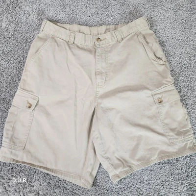 Pantalones Cortos Carga Cabeza de Pato De Colección Para Hombres 32X9 Caqui Beige Mezcla de Algodón Exterior Informales Foto 1 de 4