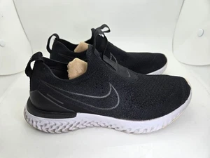 Nike Epic Phantom React Flyknit Shoes Women's 7 Black Running Athletic Sneakers - Picture 1 of 8