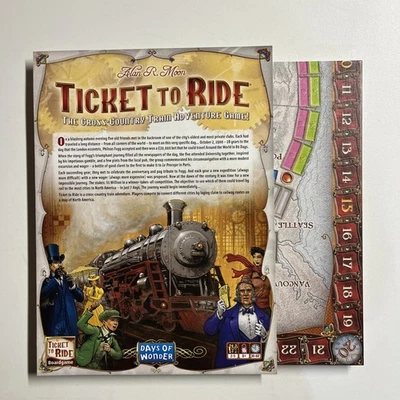 Ticket To Ride Days Of Wonder доска и инструкции запасные части - Изображение 1 из 2