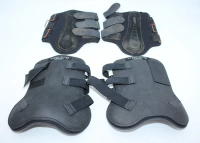 (2 pares) Botas delanteras EquiFit serie T-Boot negras, talla S/M y botas de férula BUENAS Foto 1 de 4