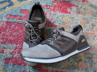 Zapatos de golf True Linkswear Tour Issue Major 01 sin clavos 11,5 para hombre gris/marrón Foto 1 de 4