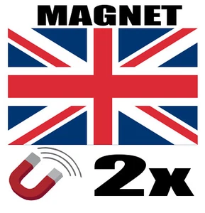 2x ROYAUME UNI Drapeau Magnet 6x3cm Aimant déco RROYAUME UNI magnétique frigo - Imagen 1 de 1