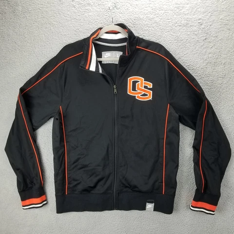 Vintage Nike Oregon State Track Jacket Adult Large Sewn Embroidered Patch Logo Cover