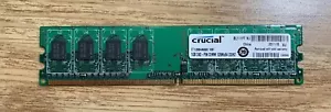 CT12864AA667 Crucial Crucial 1GB DDR2 SDRAM Memory Module - 1GB (1 x 1GB) - 667M - Picture 1 of 3